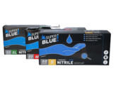Gant - nitrile - SUPER BLEU  30CM - non-poudre - 50 L