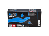 Gant - nitrile - SUPER BLEU  30CM - non-poudre - 50 L