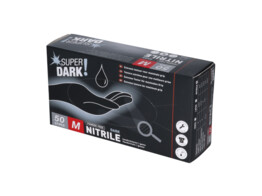 Gant nitrile - SUPER DARK  - 8.4g - Non-poudre/50 - M