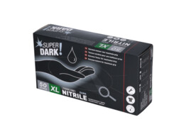 Handschoenen nitril - SUPER DARK  - 8.4 g - Poedervrij/50 - XL