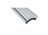 6-PACK - vervangmousse HEVA FLEX triple lame - 35 cm - wit - witte pijl