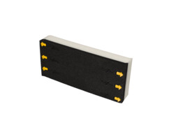 6-pack - foam HEVA FLEX triple lame - 35 cm -  white  6pcs  - yellow arrow