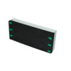 6-PACK - vervangmousse HEVA FLEX triple lame - 45 cm - wit - groene pijl