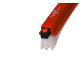6-PACK - vervangmousse HEVA FLEX triple lame - 55 cm - wit - rode pijl