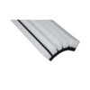 6-pack - mousse HEVA FLEX triple lame - 25 cm -  blanc   6 pcs  - fleche jaune
