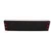 6-PACK - vervangmousse HEVA FLEX triple lame - 55 cm - wit - rode pijl