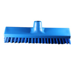 Schuurborstel - 30cm - hard - blauw - individueel verpakt   barcode