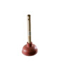 TOILET PLUNGER MOUNTED 110 wooden handle