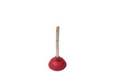 TOILET PLUNGER MOUNTED 110 wooden handle