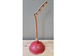 SINK PLUNGER TPE O 14 5 cm - RED - Ergonomic Handle - mounted
