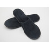 slippers 1 paar zwart velour