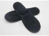 slippers 1 paar zwart velour