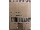OVERSLEEVES PE BLUE 40x20cm /100  ex 903128 