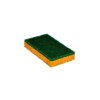 100  Cellulose sponge beige   green fibre X 2 - 140 x 80 x 25 mm - 10 pcs
