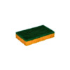 100  Cellulose sponge beige   green fibre X 2 - 140 x 80 x 25 mm - 10 pcs