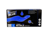 GLOVES NITRIL BLUE 30 12g Goose Bump PWF/50 LARGE