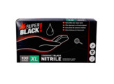 GLOVES NITRIL SUPER BLACK PWF/100 XL